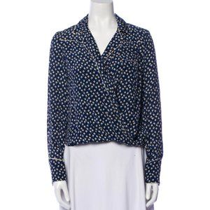 Veronica Beard Silk Printed Top Size 2